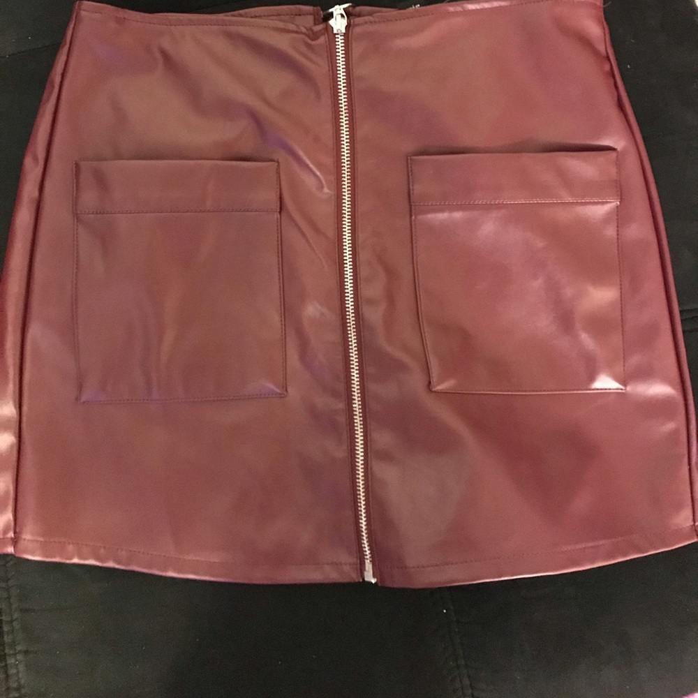 Leather skirt